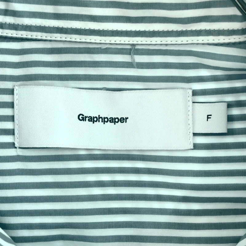 Graphpaper / グラフペーパー | 2023SS | Broad Stripe L/S Oversized Regular Collar Shirt ストライプ オーバーサイズ レギュラーカラーシャツ | F | メンズ