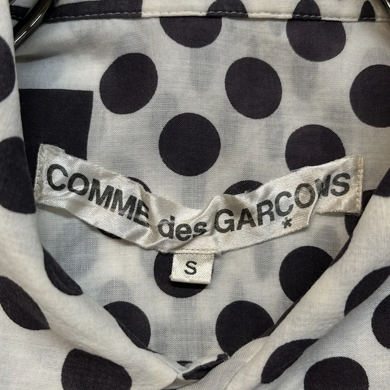 COMME des GARCONS / コムデギャルソン | 2001SS | ドット 総柄 丸襟 シャツ ブラウス | S | レディース