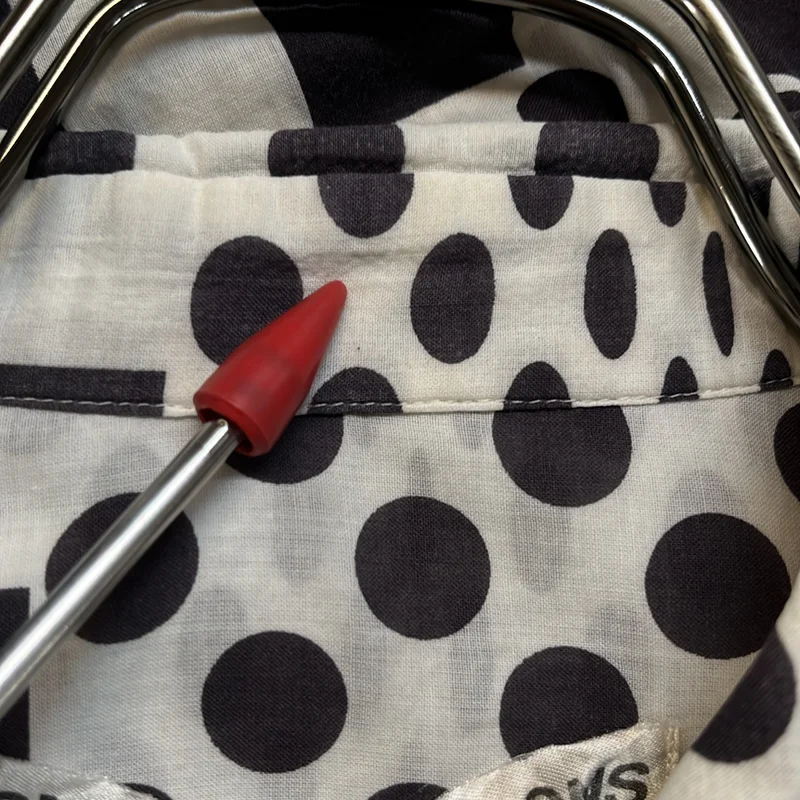 COMME des GARCONS / コムデギャルソン | 2001SS | ドット 総柄 丸襟 シャツ ブラウス | S | レディース