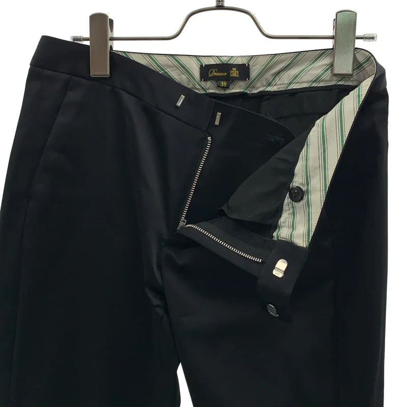 DRAWER シルクウールミカド テーパードパンツ36 極美品DRAWER
