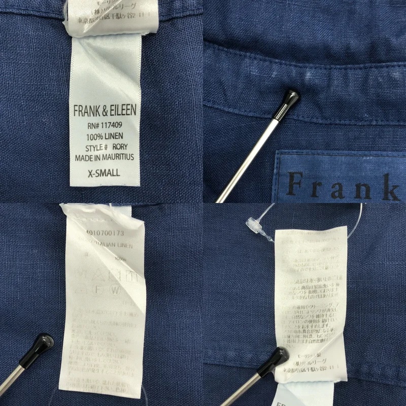 Frank&Eileen / フランクアンドアイリーン | リネン ロング シャツ ワンピース | XS | レディース