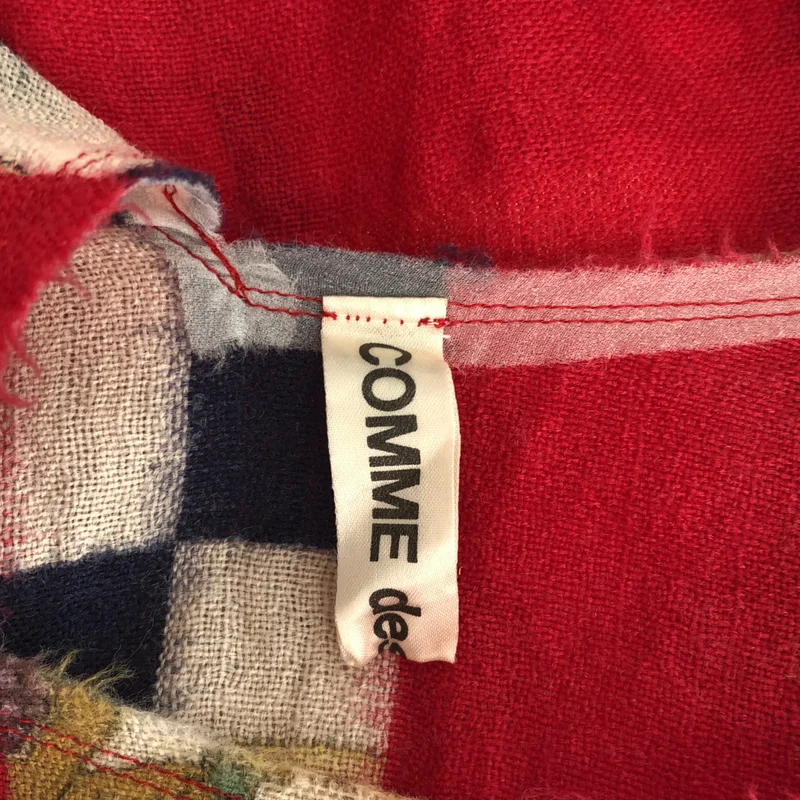 COMME des GARCONS / コムデギャルソン | 2003AW | ウール 総柄 アシンメトリー カットオフ トップス |