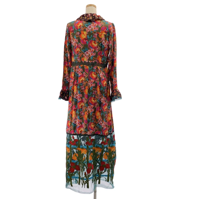 ANNA SUI / アナスイ | ビジューボタン エンブロイダリー ワンピース | 2 | レディース
