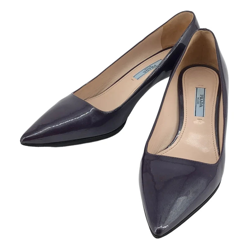 PRADA / プラダ | パテントレザー ポインテッドトゥ パンプス | 37 1/2 | レディース