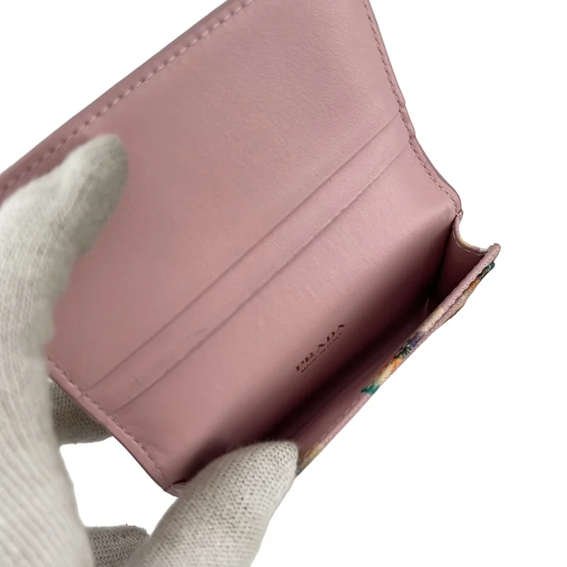 PRADA / プラダ | 三角ロゴプレート サフィアーノ カード コインケース |