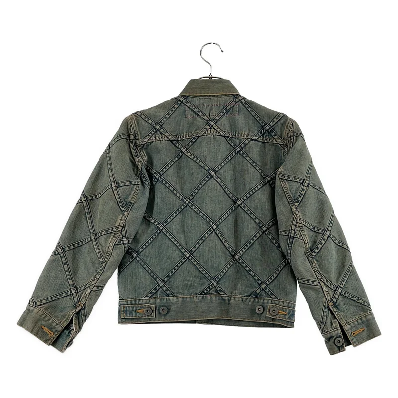 JUNYA WATANABE MAN PINK / ジュンヤワタナベマンピンク | 2005SS | ヴィンテージ加工 パッチワーク デニムジャケット | S | レディース