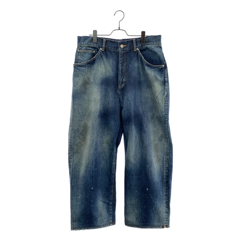 ANCELLM / アンセルム | TAPERED 5P DENIM PANTS / ダメージ加工 ワイド デニムパンツ | 3 | メンズ