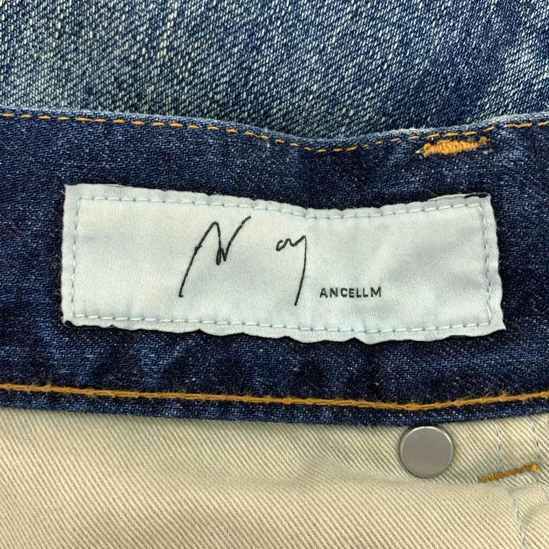 ANCELLM / アンセルム | TAPERED 5P DENIM PANTS / ダメージ加工 ワイド デニムパンツ | 3 | メンズ