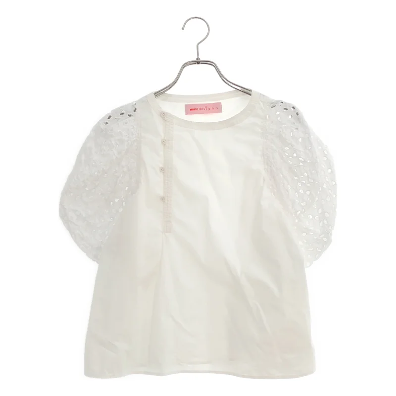mint designs / ミントデザインズ | カットワークレース シャツ_半袖 46251-SD2TF02 | 2 | レディース