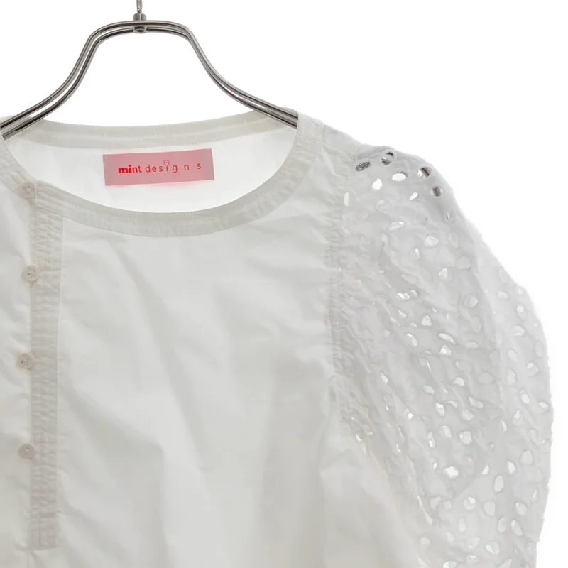 mint designs / ミントデザインズ | カットワークレース シャツ_半袖 46251-SD2TF02 | 2 | レディース