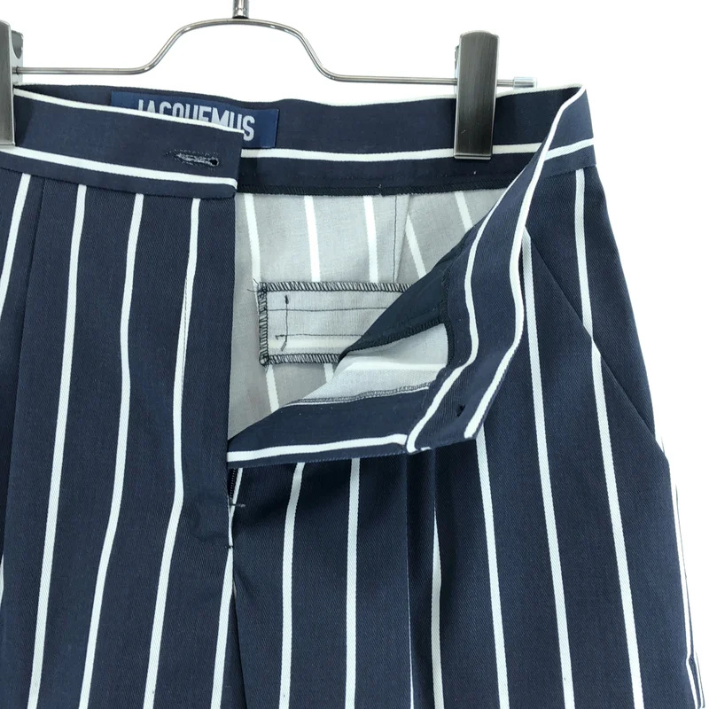 JACQUEMUS / ジャックムス | コットン ストライプ ショートパンツ | 36 | レディース