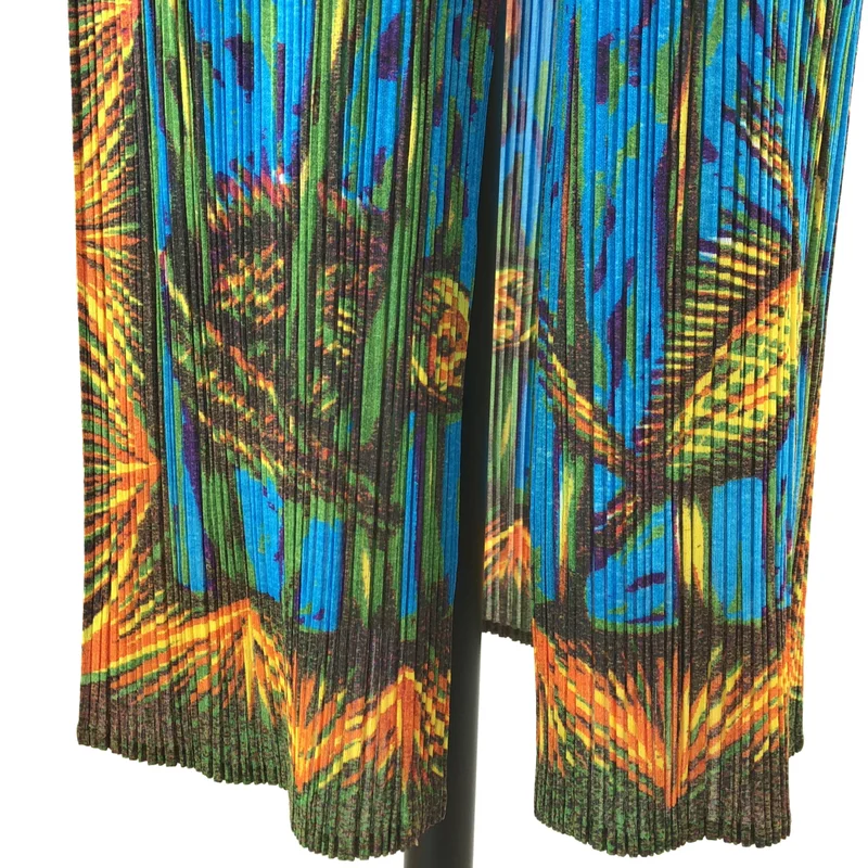 PLEATS PLEASE ISSEY MIYAKE / プリーツプリーズイッセイミヤケ | LA LUNE MENT アートプリント プリーツワンピース | 2 | レディース