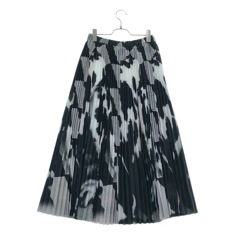JUNYA WATANABE / ジュンヤワタナベ | 2022SS | グラフィックプリント ロングプリーツスカート | S | レディース