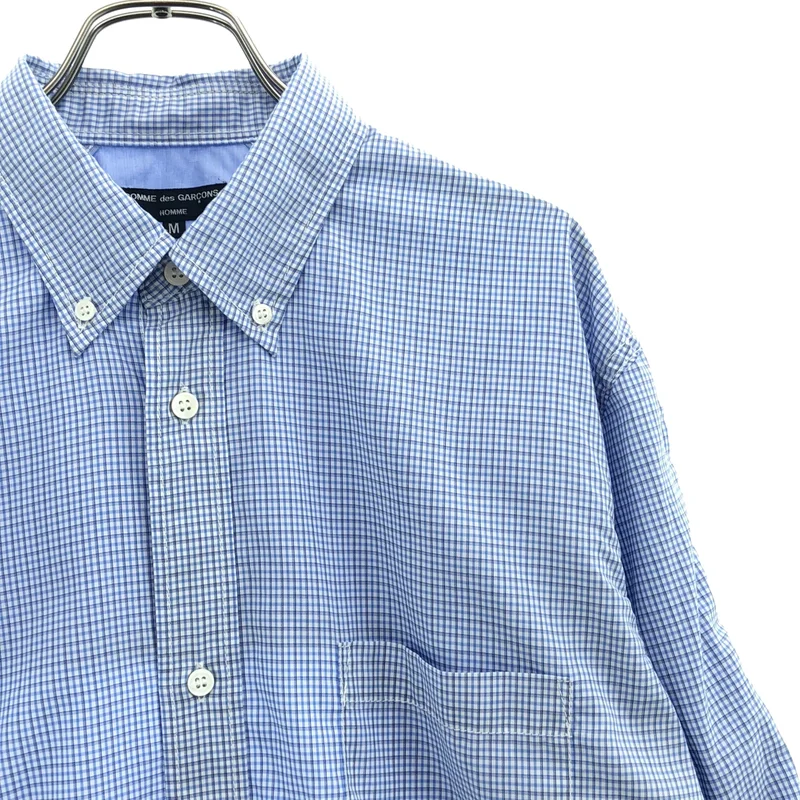 COMME des GARCONS HOMME / コムデギャルソンオム | 2020SS | チェック切り替えシャツ | M | メンズ