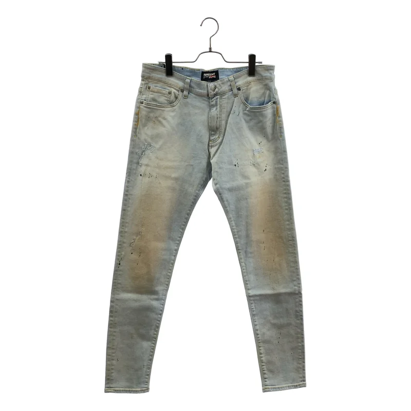 REPRESENT / リプレゼント | DISTRESSED DENIM / ダメージ加工 デニムパンツ | 32 | メンズ