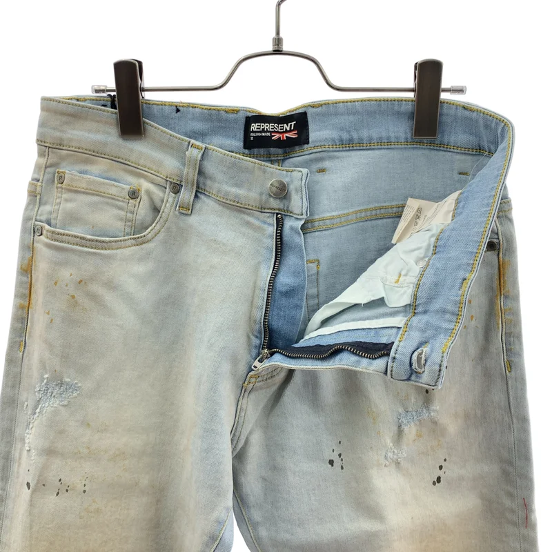 REPRESENT / リプレゼント | DISTRESSED DENIM / ダメージ加工 デニムパンツ | 32 | メンズ