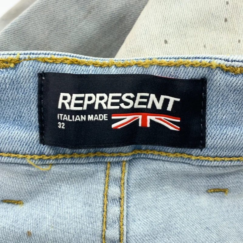 REPRESENT / リプレゼント | DISTRESSED DENIM / ダメージ加工 デニムパンツ | 32 | メンズ