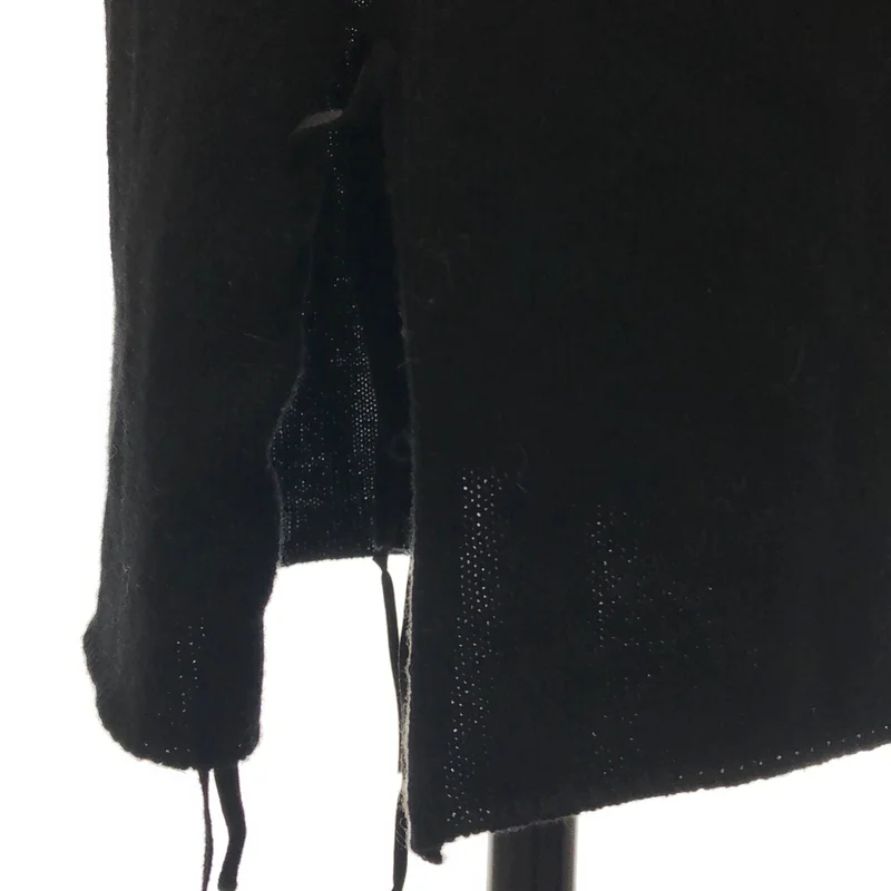 Yohji Yamamoto FEMME / ヨウジヤマモトファム | 2018AW | ハイネック レースアップ ニット ワンピース | 2 | レディース