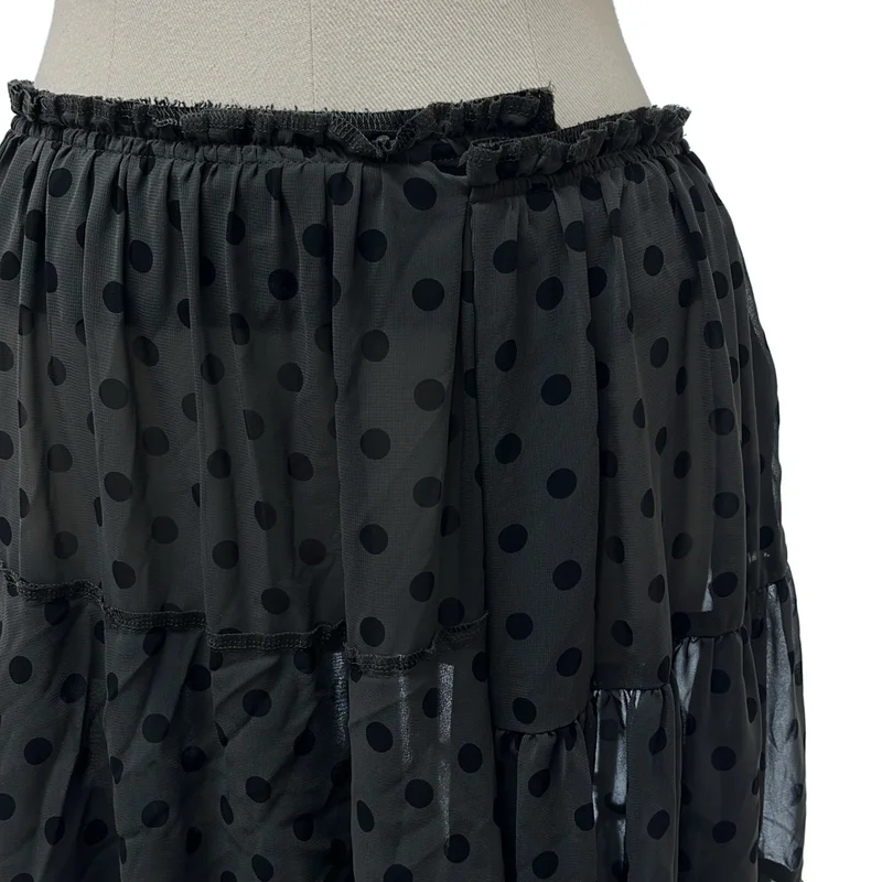 COMME des GARCONS / コムデギャルソン | 2013SS | 特殊加工 ドット シアー ギャザー スカート | S | レディース