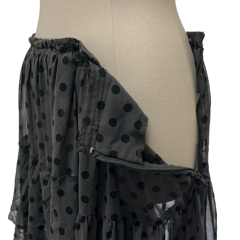 COMME des GARCONS / コムデギャルソン | 2013SS | 特殊加工 ドット シアー ギャザー スカート | S | レディース
