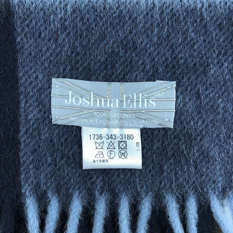 JOSHUA ELLIS / ジョシュアエリス | UNITED ARROWS 別注 / カシミヤ チェック フリンジ マフラー |