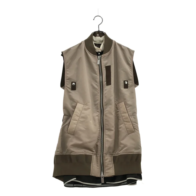sacai / サカイ | MA-1 レイヤード ベスト | 1 | レディース