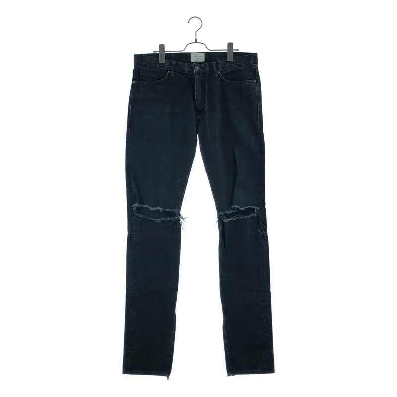 FEAR OF GOD / フィアオブゴッド | 2016AW | 4th Selvedge Denim / クラッシュ加工 サイドジップ スキニーデニム | 32 | メンズ