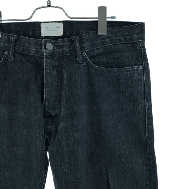 FEAR OF GOD / フィアオブゴッド | 2016AW | 4th Selvedge Denim / クラッシュ加工 サイドジップ スキニーデニム | 32 | メンズ