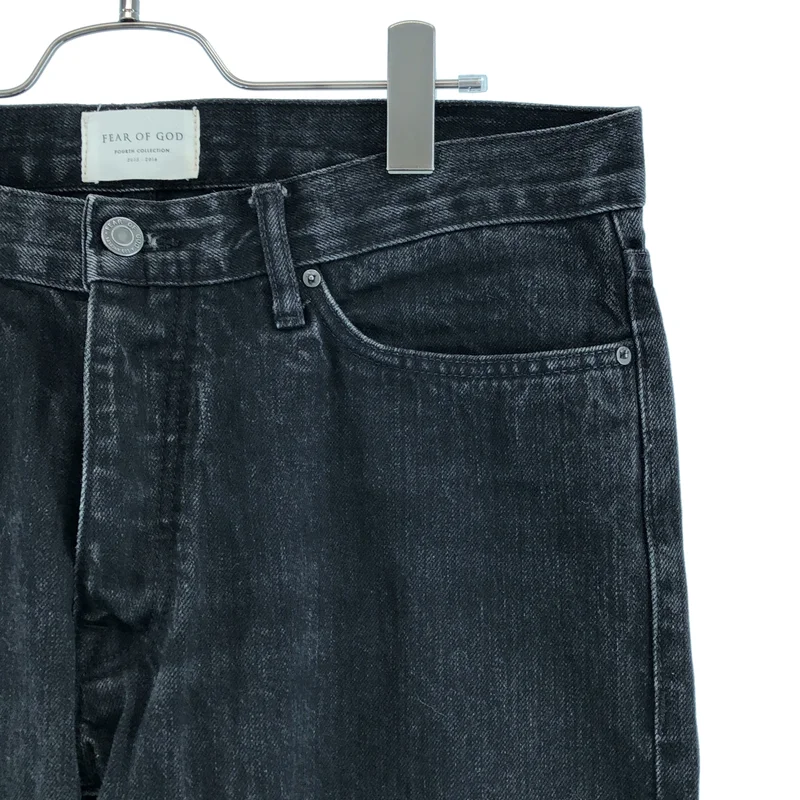 FEAR OF GOD / フィアオブゴッド | 2016AW | 4th Selvedge Denim / クラッシュ加工 サイドジップ スキニーデニム | 32 | メンズ