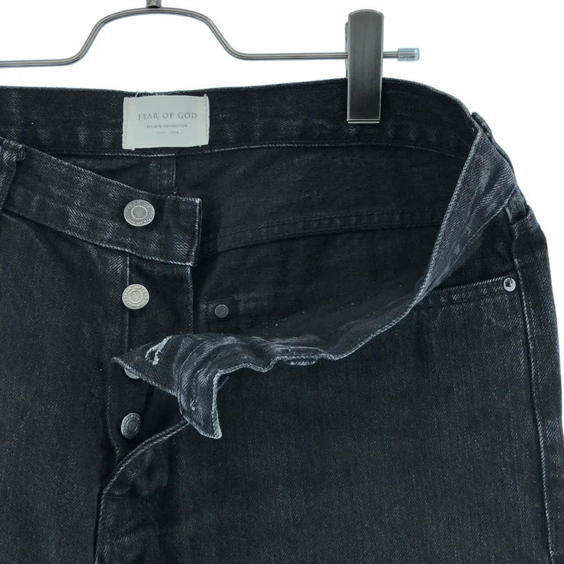 FEAR OF GOD / フィアオブゴッド | 2016AW | 4th Selvedge Denim / クラッシュ加工 サイドジップ スキニーデニム | 32 | メンズ