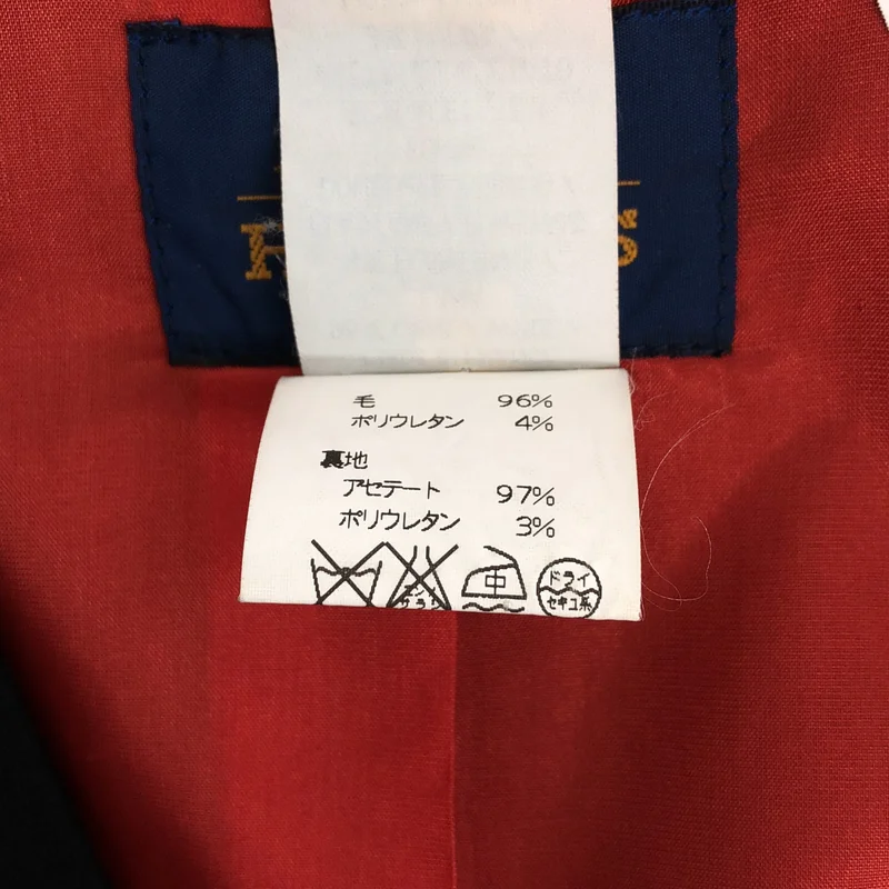 HERMES / エルメス | ウール ロゴメタルボタン シングルブレスト ジャケット / 総裏地 | 40 | レディース