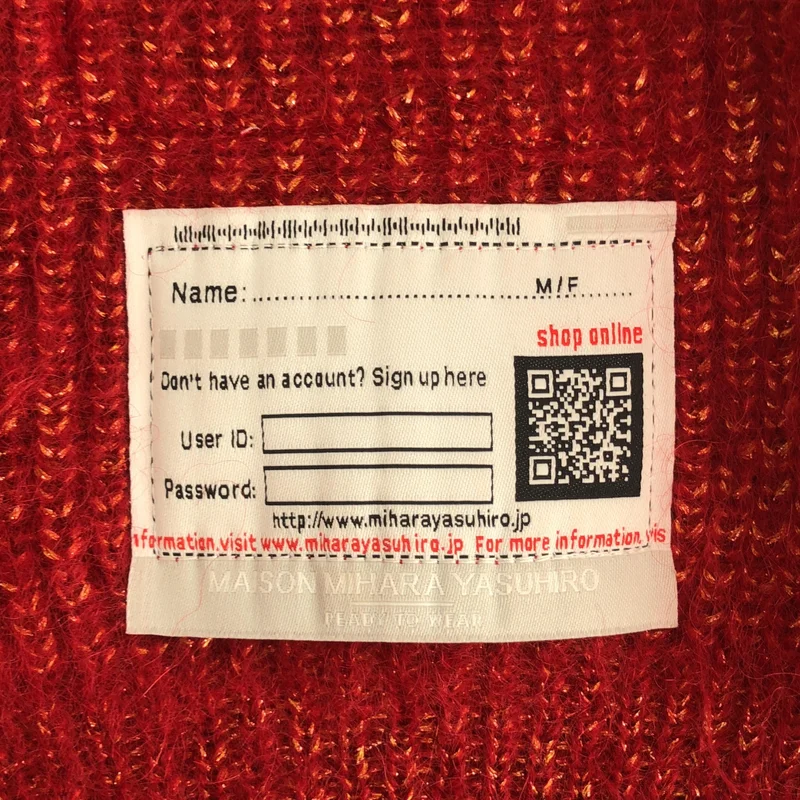 Maison MIHARA YASUHIRO / メゾンミハラヤスヒロ | DISTRESSED PULLOVER ラメモヘア クルーネックニット | 36 | レディース
