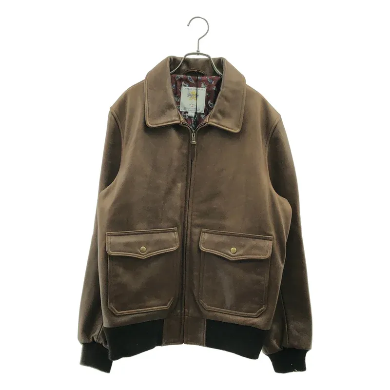 NOAH / ノア | ×Golden Bear / A-2 Leather Jacket レザー フライトジャケット | L | メンズ
