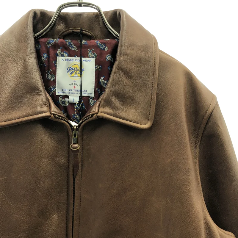 NOAH / ノア | ×Golden Bear / A-2 Leather Jacket レザー フライトジャケット | L | メンズ