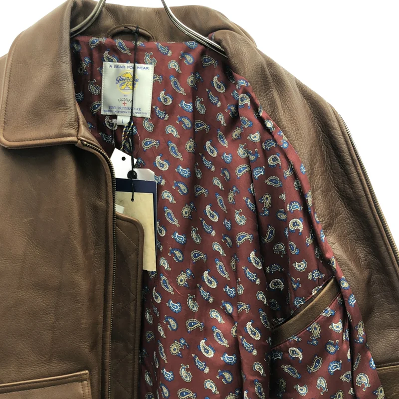 NOAH / ノア | ×Golden Bear / A-2 Leather Jacket レザー フライトジャケット | L | メンズ
