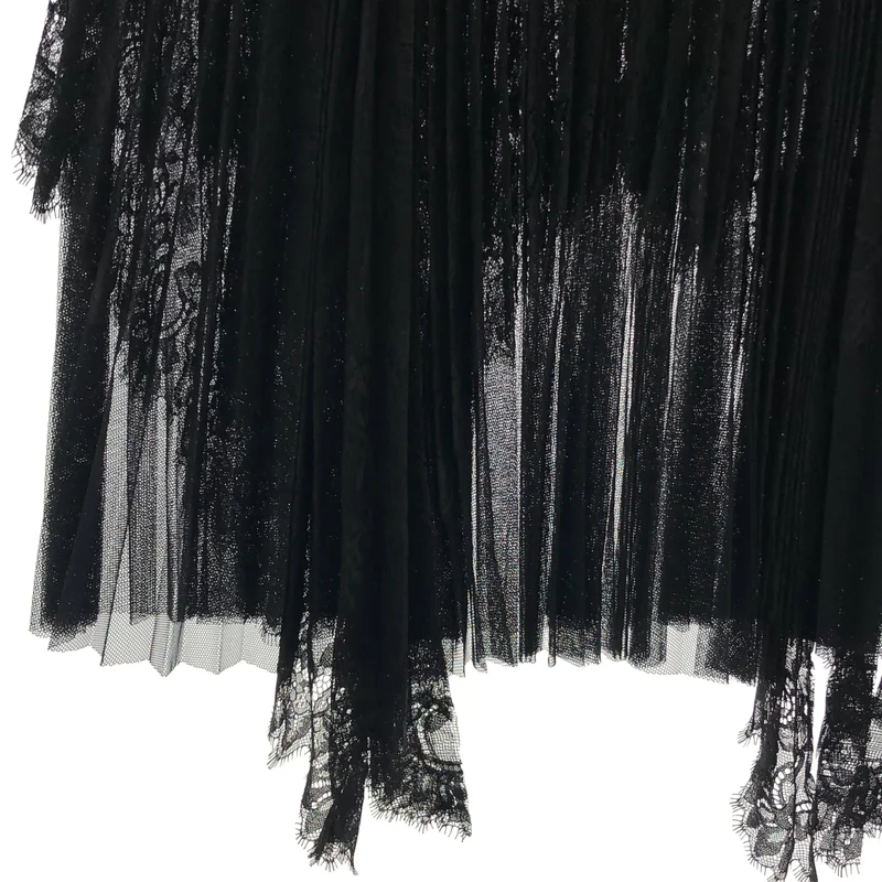 sacai / サカイ | レース プリーツ ロングスカート | 3 | レディース