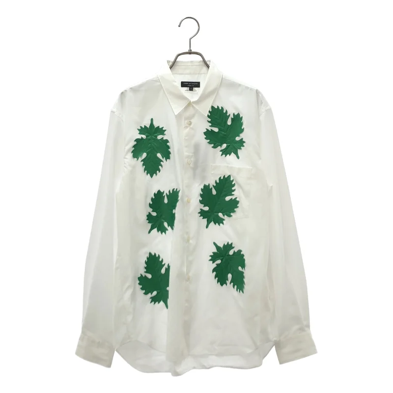 COMME des GARCONS HOMME PLUS / コムデギャルソンオムプリュス | 2024SS | リーフパッチワークシャツ | M | メンズ