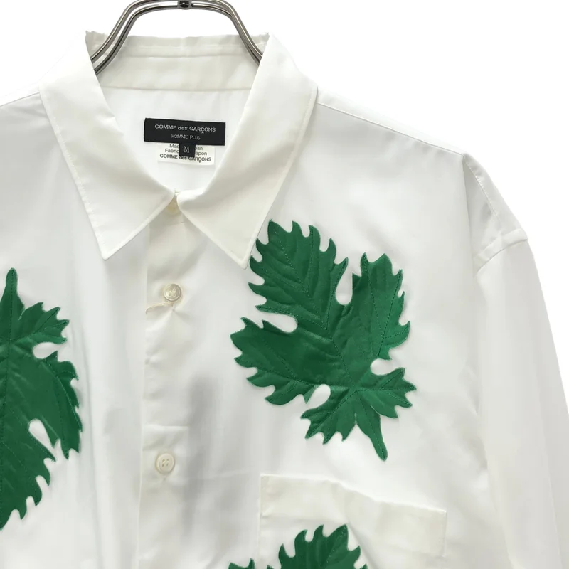 COMME des GARCONS HOMME PLUS / コムデギャルソンオムプリュス | 2024SS | リーフパッチワークシャツ | M | メンズ