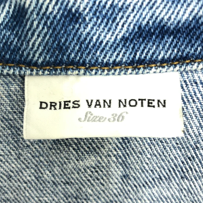 DRIES VAN NOTEN / ドリスヴァンノッテン | 2021AW | VASSIE ノースリーブ ロングデニムジャケット | 36 | レディース