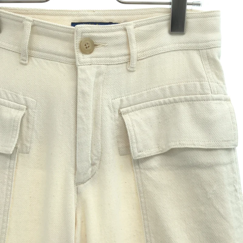 POLO RALPH LAUREN / ポロラルフローレン | コットン フリンジカーゴパンツ | 0 | レディース