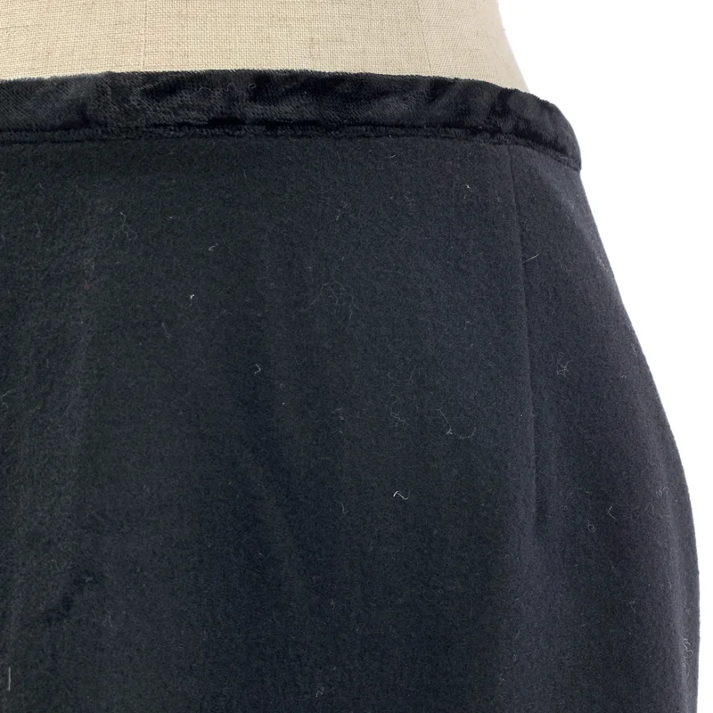 tricot COMME des GARCONS / トリココムデギャルソン | AD1994 | 縮絨 ウール ベルベットパイピング ラップスカート | S | レディース