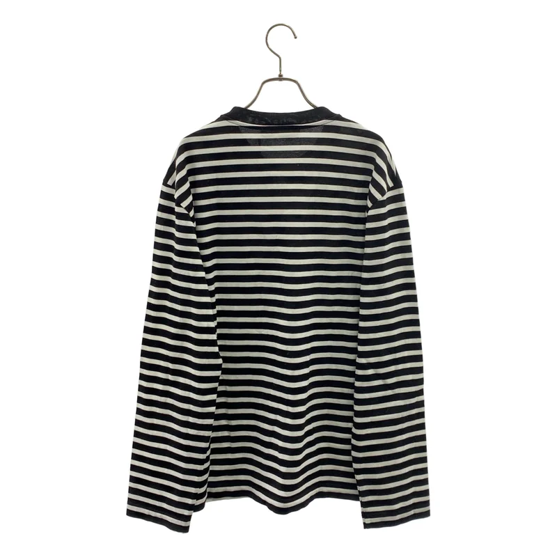MAISON KITSUNE / メゾンキツネ | TRICOLOR FOX PATCH CLASSIC MARIN TEE-SHIRT ボーダー カットソー | L | メンズ