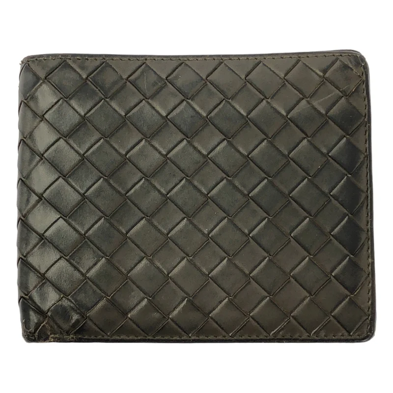 BOTTEGA VENETA / ボッテガヴェネタ | レザー イントレチャート コンパクトウォレット 財布 / ユニセックス |