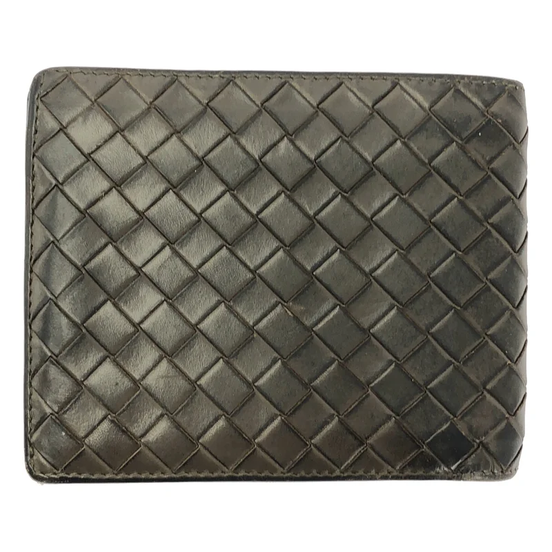 BOTTEGA VENETA / ボッテガヴェネタ | レザー イントレチャート コンパクトウォレット 財布 / ユニセックス |