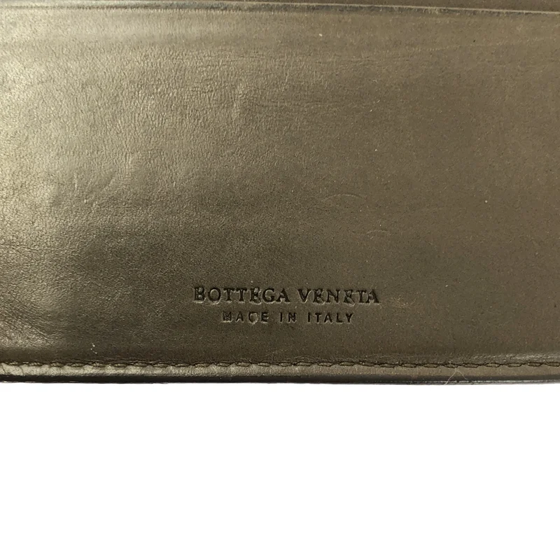 BOTTEGA VENETA / ボッテガヴェネタ | レザー イントレチャート コンパクトウォレット 財布 / ユニセックス |