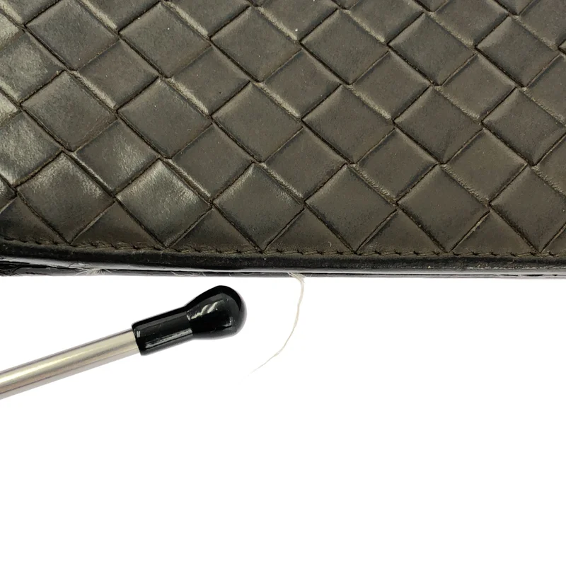 BOTTEGA VENETA / ボッテガヴェネタ | レザー イントレチャート コンパクトウォレット 財布 / ユニセックス |