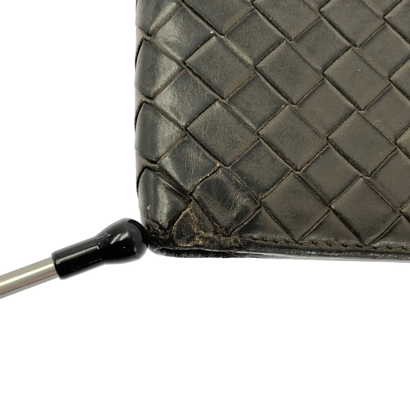 BOTTEGA VENETA / ボッテガヴェネタ | レザー イントレチャート コンパクトウォレット 財布 / ユニセックス |