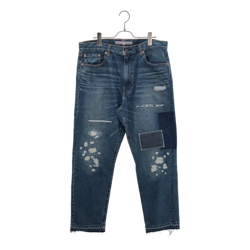 JUNYA WATANABE MAN / ジュンヤワタナベマン | 2025SS | DENIM PANTS リペア加工 カットオフ パンツ | L | メンズ