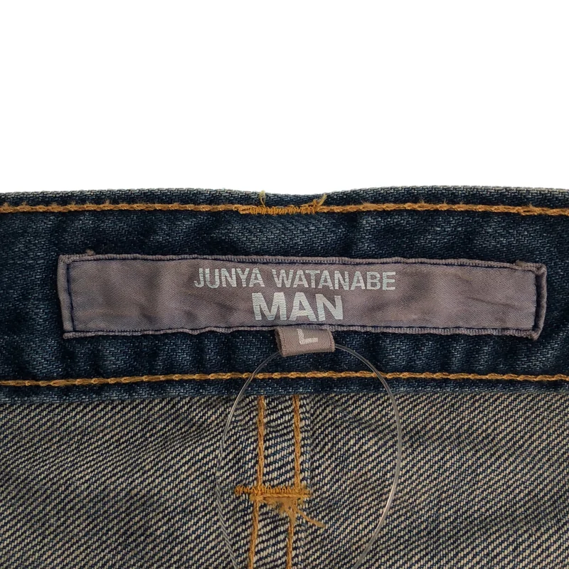 JUNYA WATANABE MAN / ジュンヤワタナベマン | 2025SS | DENIM PANTS リペア加工 カットオフ パンツ | L | メンズ