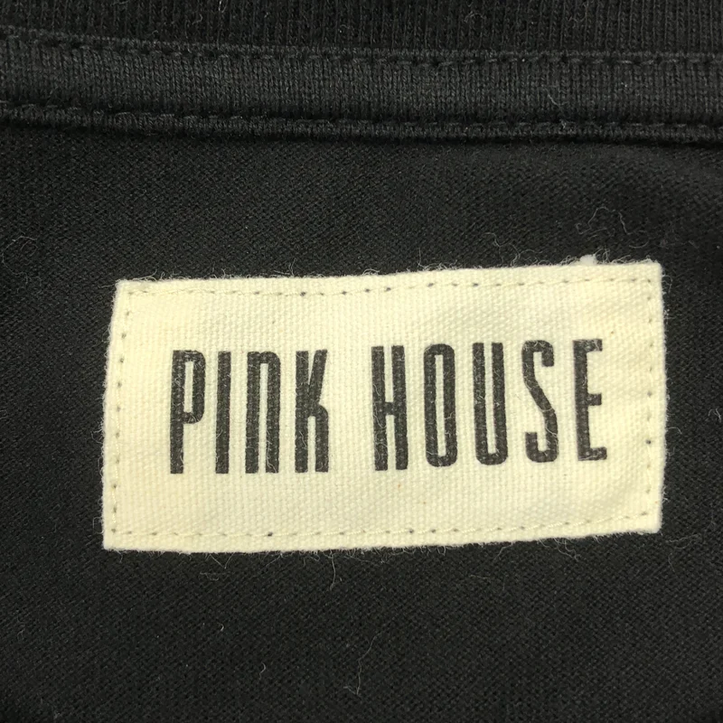 PINK HOUSE / ピンクハウス | コットン ロングスリーブ カットソーワンピース |